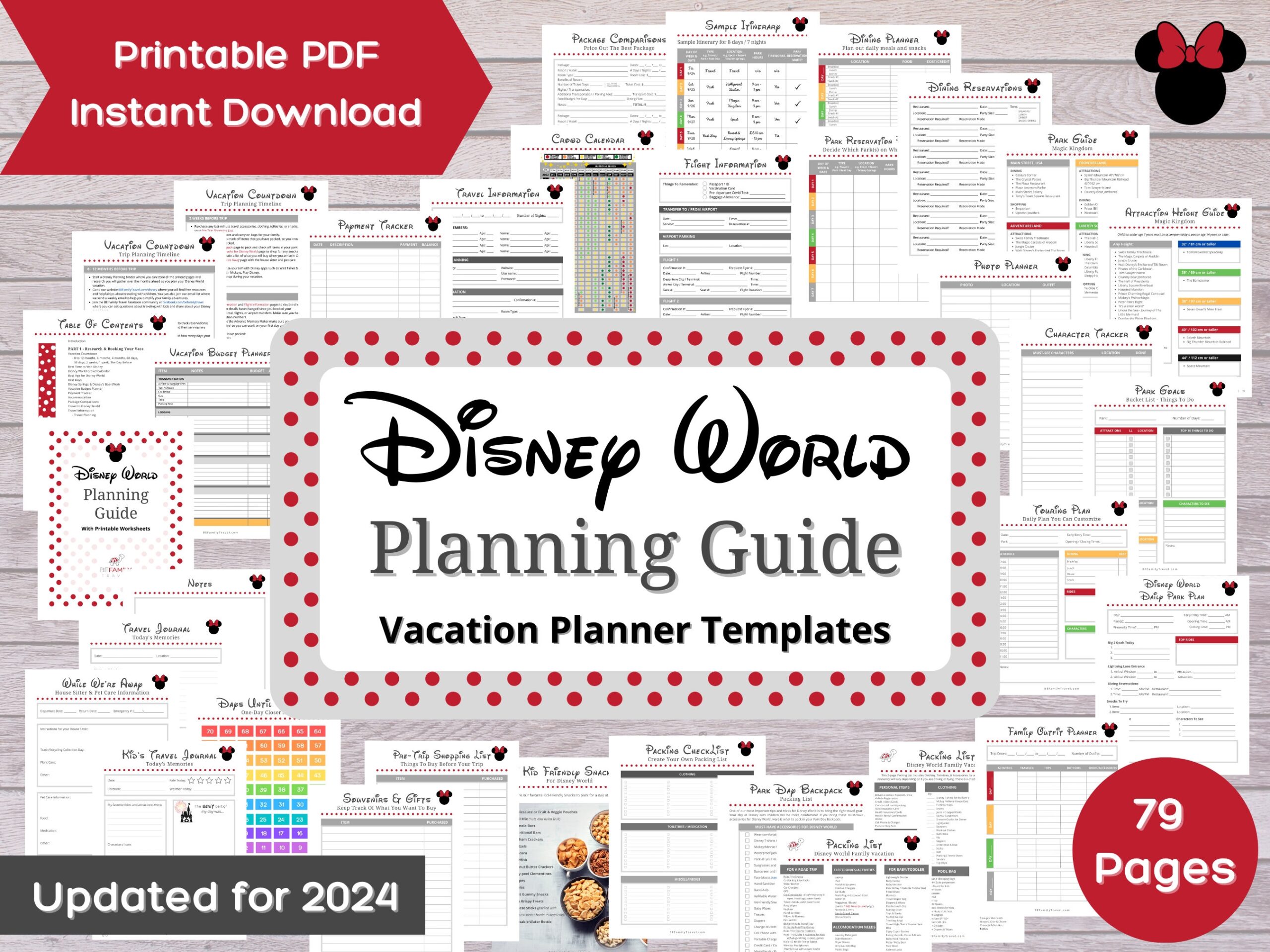 Disney World Planning Guide With Printable Worksheets Disney 