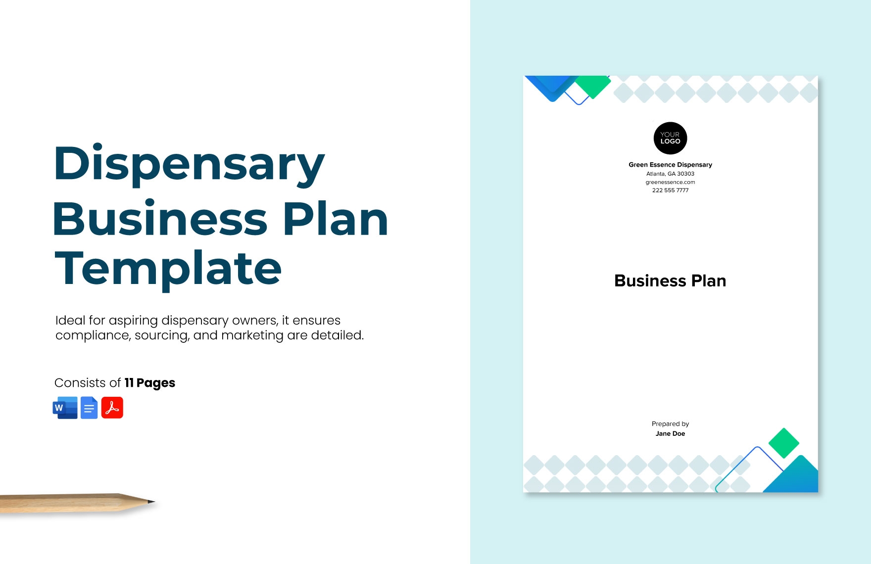 Dispensary Business Plan Template In Word PDF Google Docs Download Template