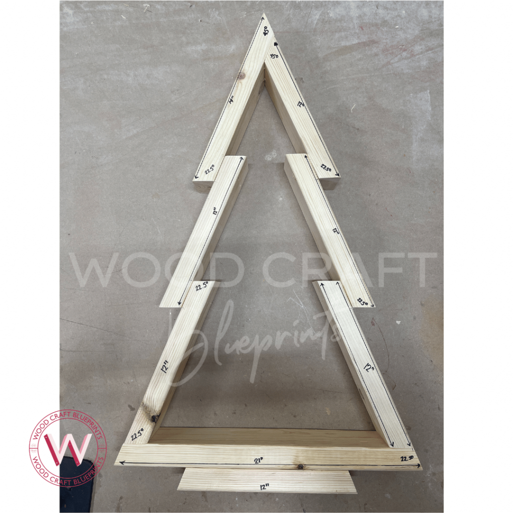 DIY Wood Christmas Tree Plans With 2x4s