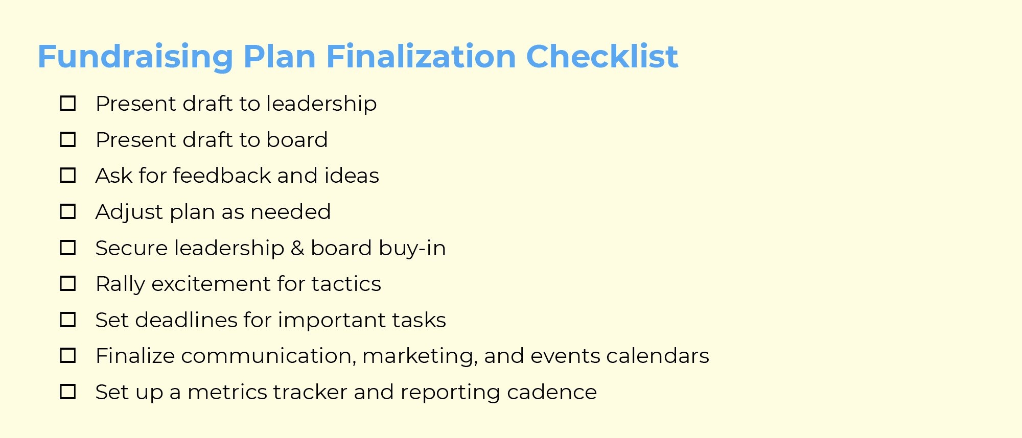 Fundraising Event Planning Template