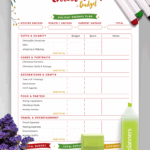 Download Printable Christmas Style Christmas Budget PDF