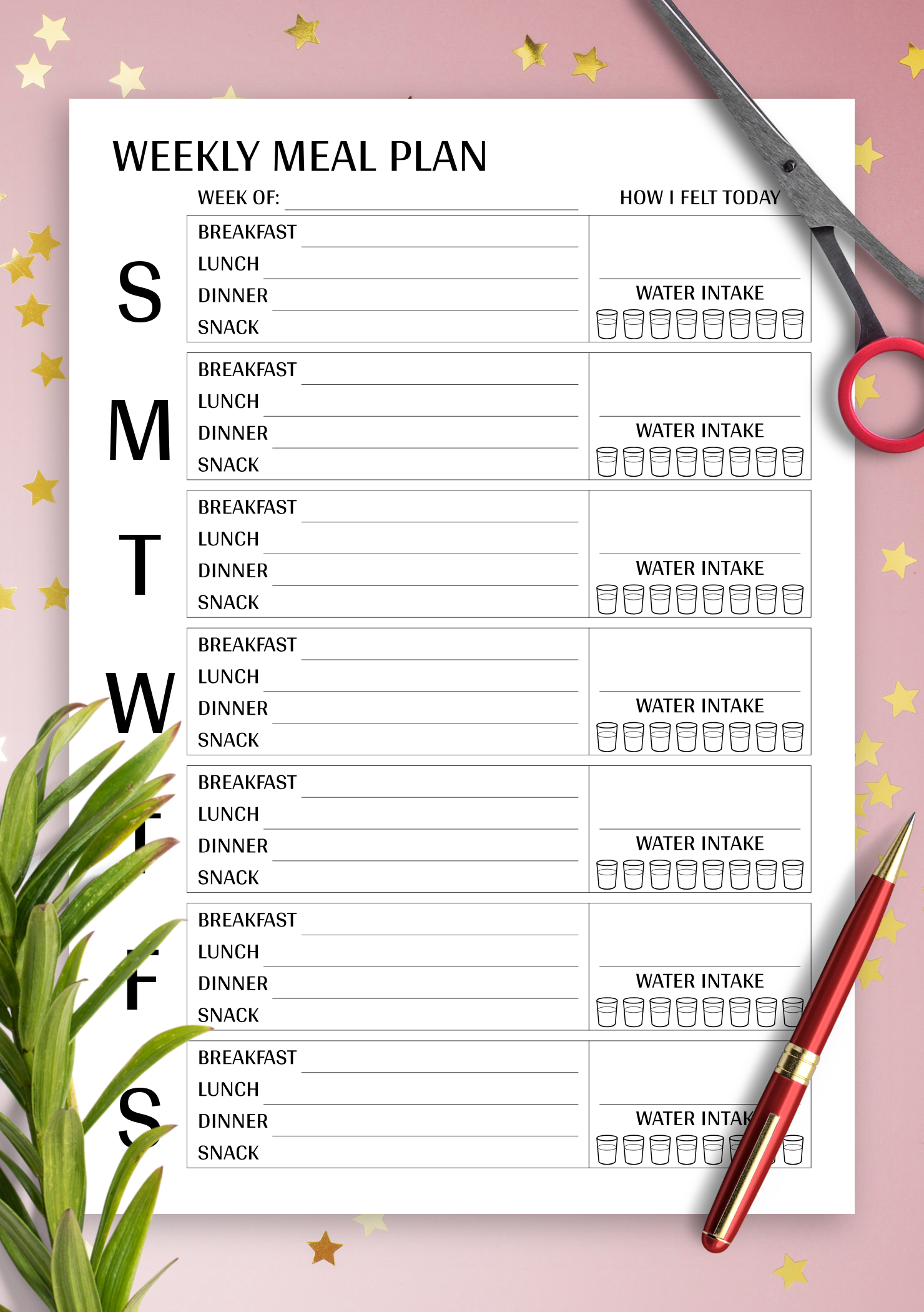 Free Printable Meal Planner Template Pdf