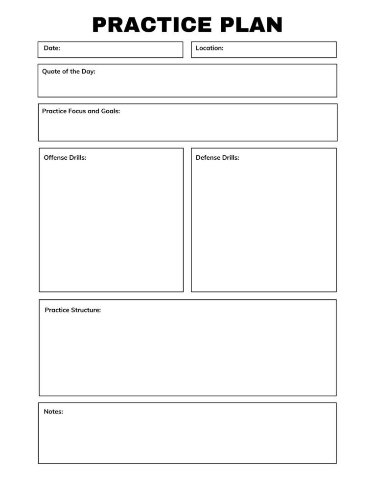 Downloadable printable Practice Plan Digital Prints Etsy Finland