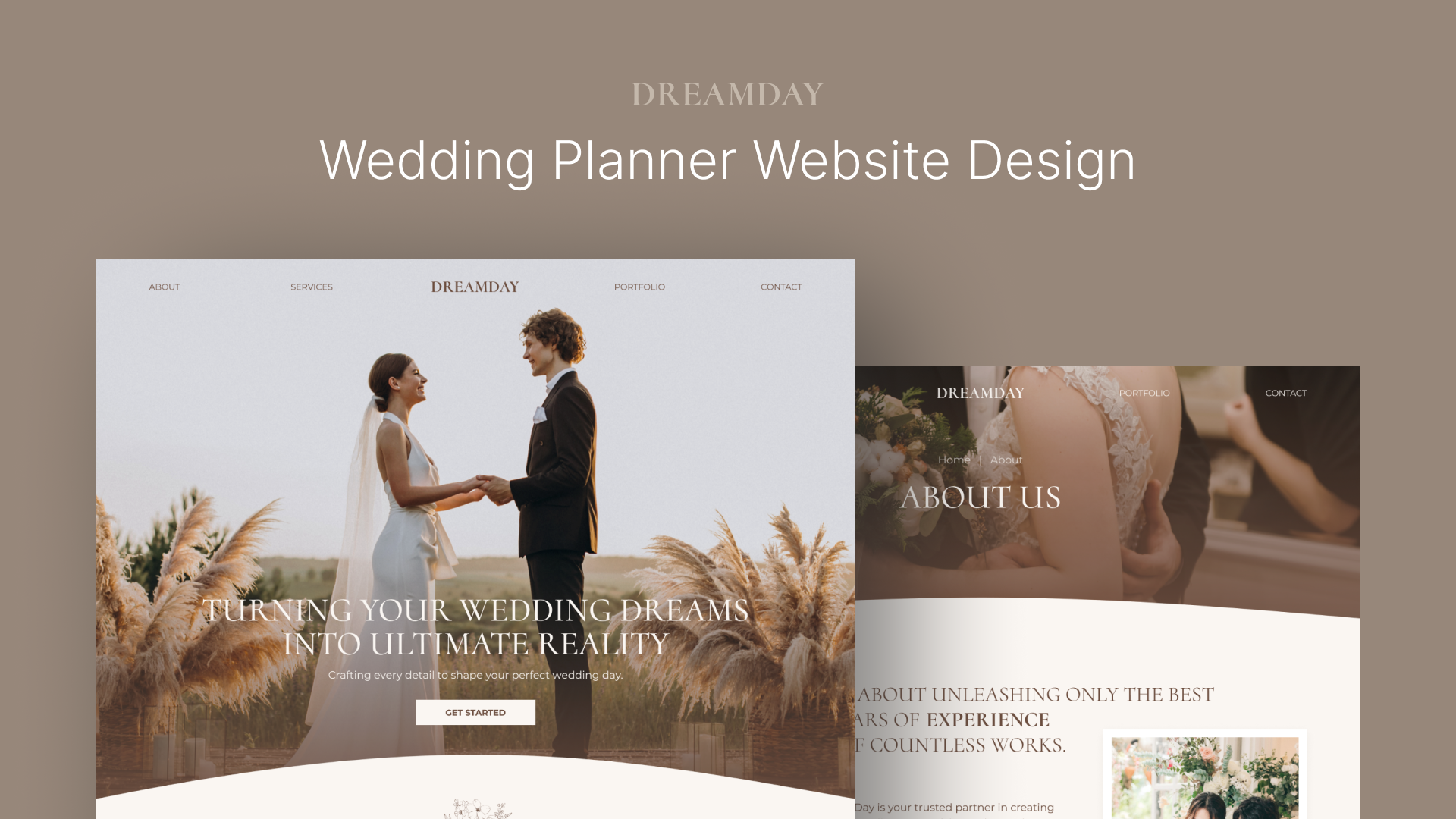 DreamDay Wedding Planner Website UI Template Figma