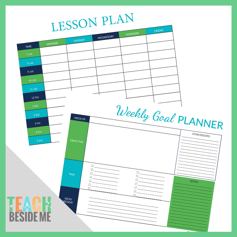 Editable Weekly Lesson Plan Template
