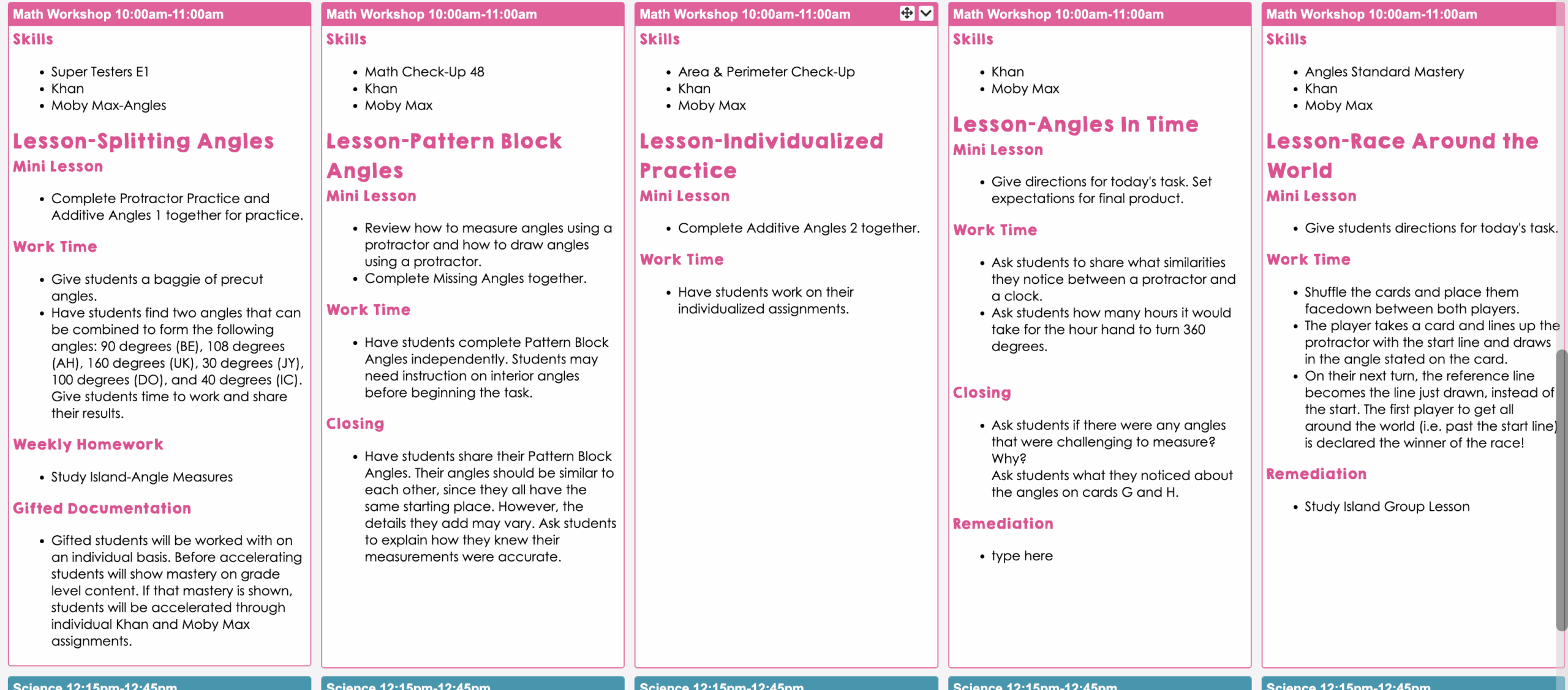 Elementary Lesson Plan Templates Ashleigh s Education Journey