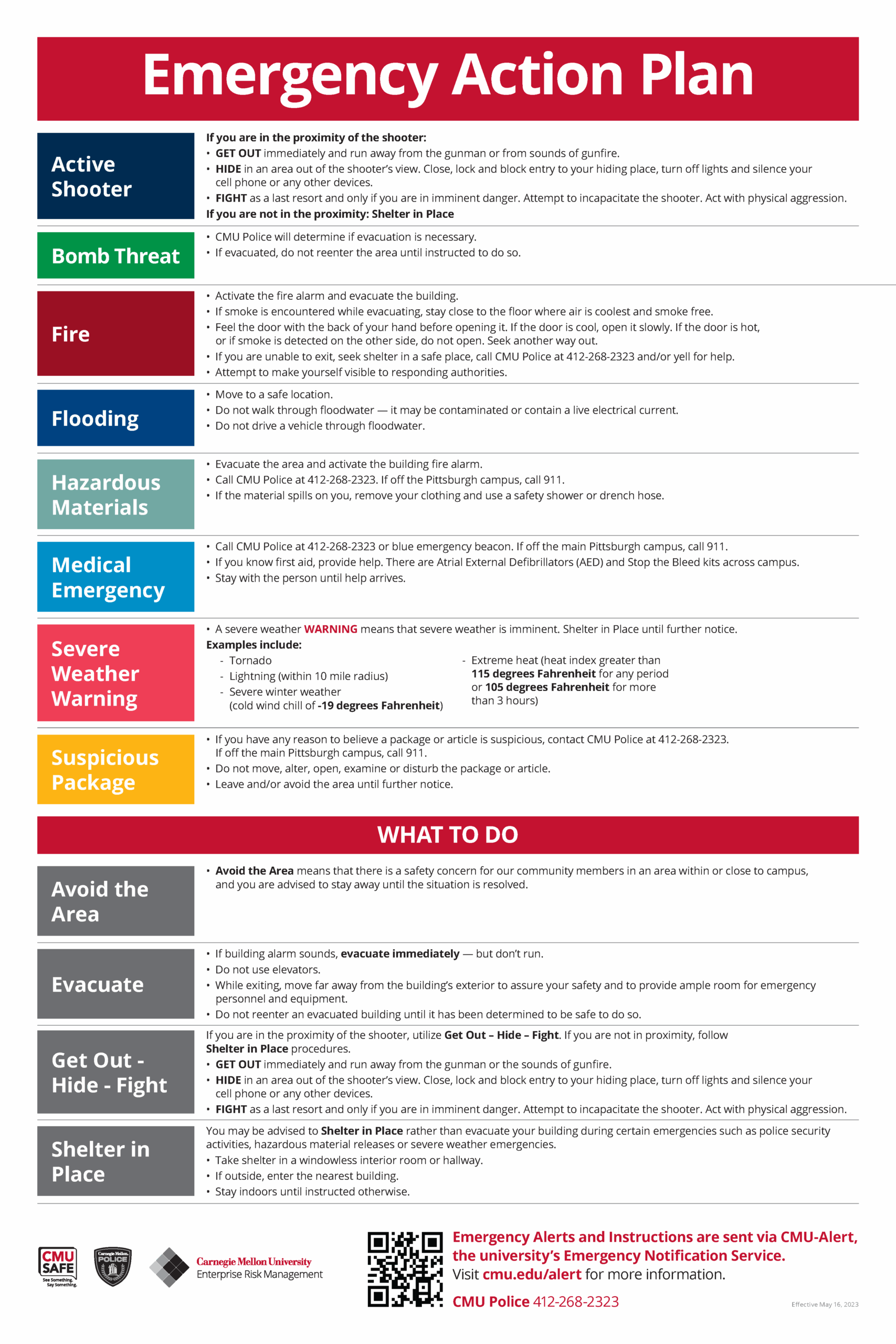 Emergency Action Plan Disaster Recovery And Business Continuity Services Enterprise Risk Management Carnegie Mellon University