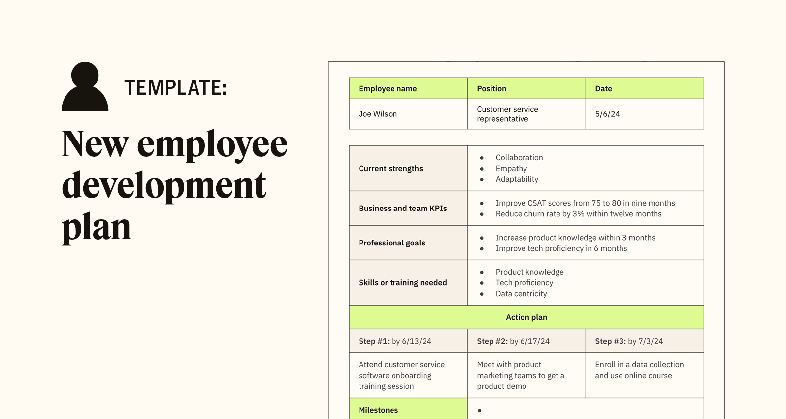 Employee Development Plan 6 step Guide free Templates 