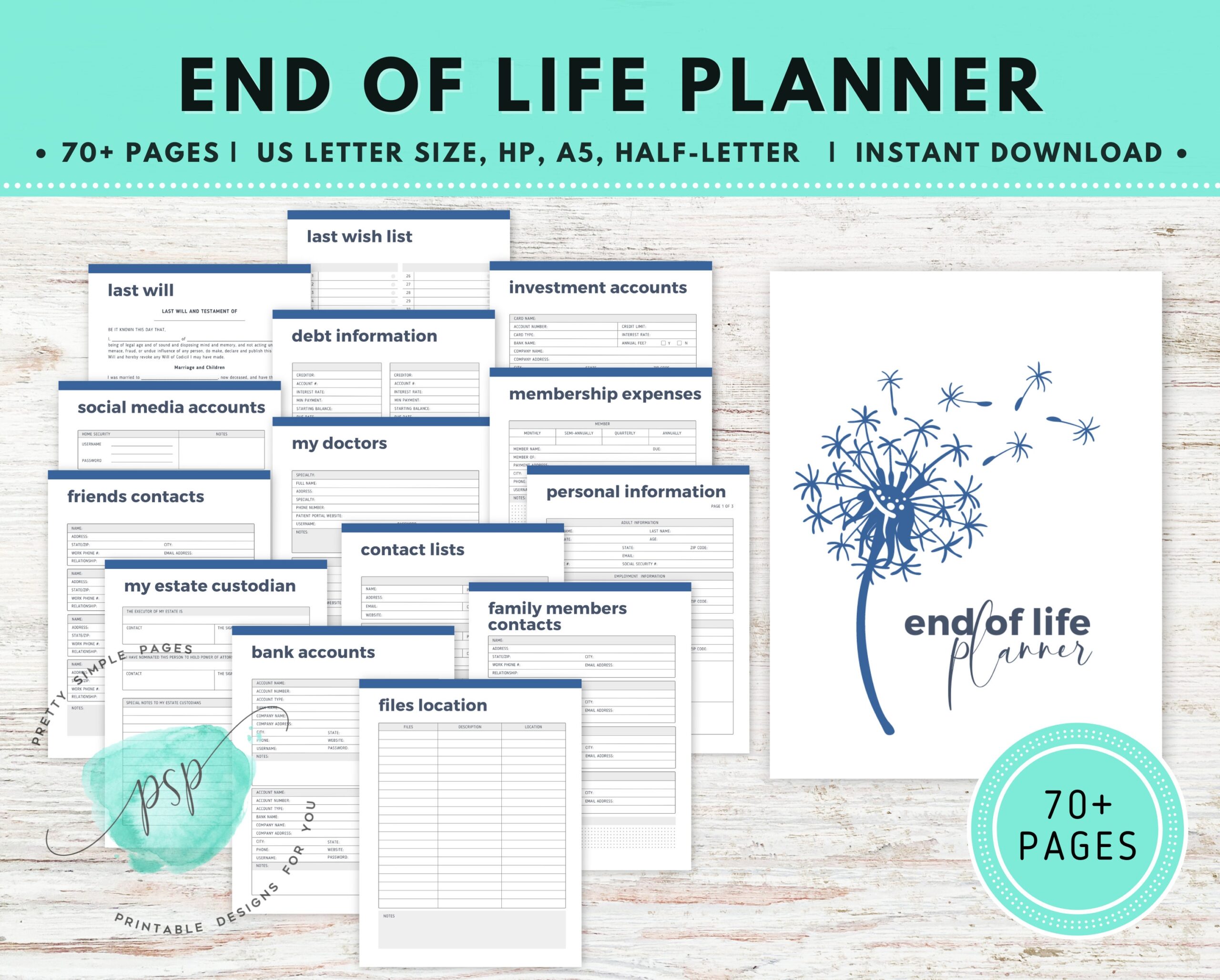 End Of Life Planning Template