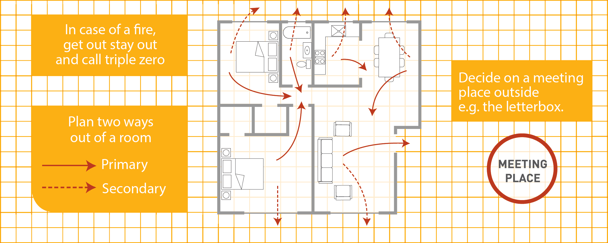 Printable Fire Escape Plan Template Free