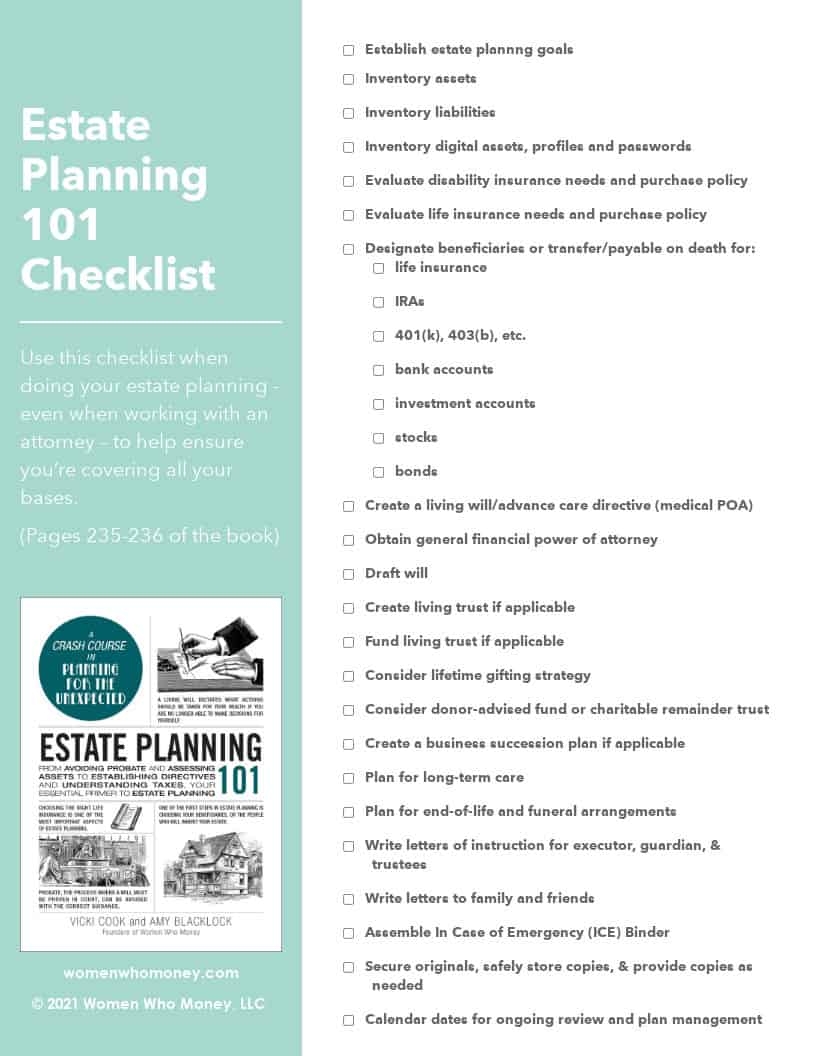 Estate Planning Tools And Resources Women Who Money