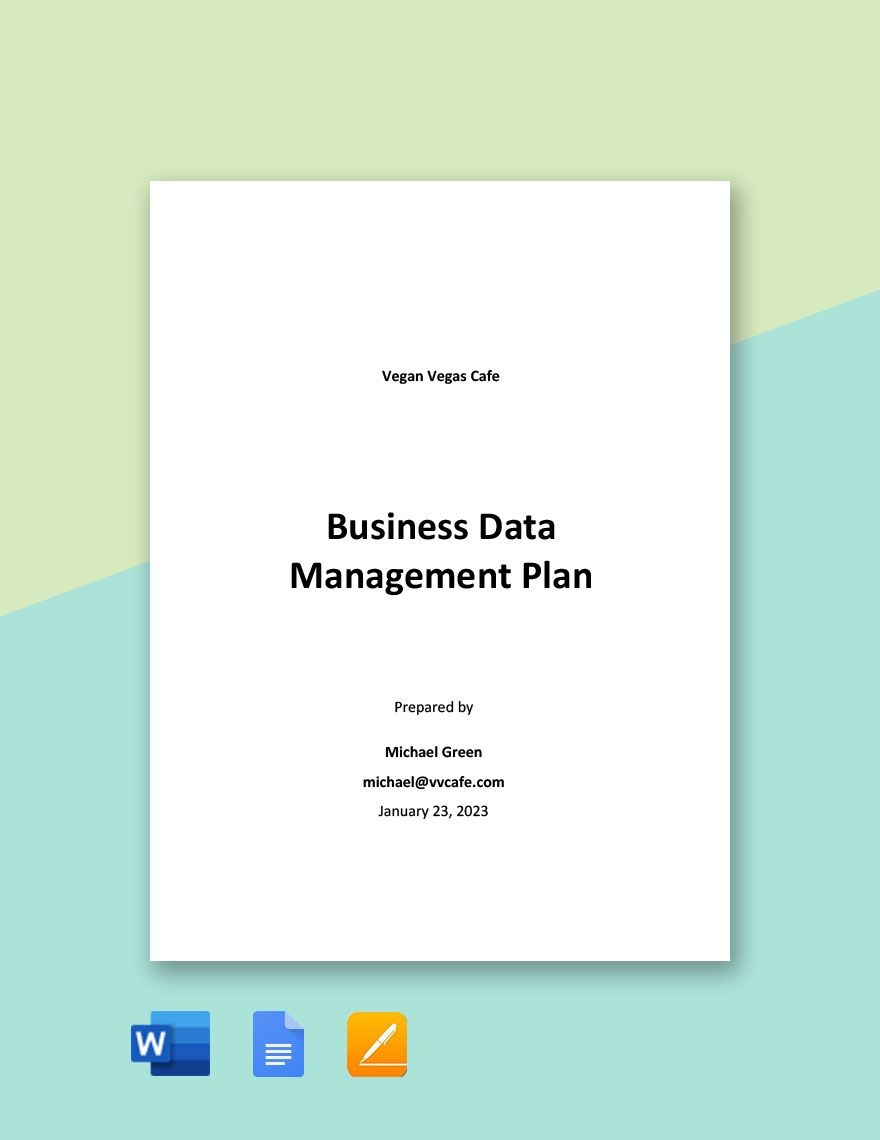 Event Management Business Plan Template Word