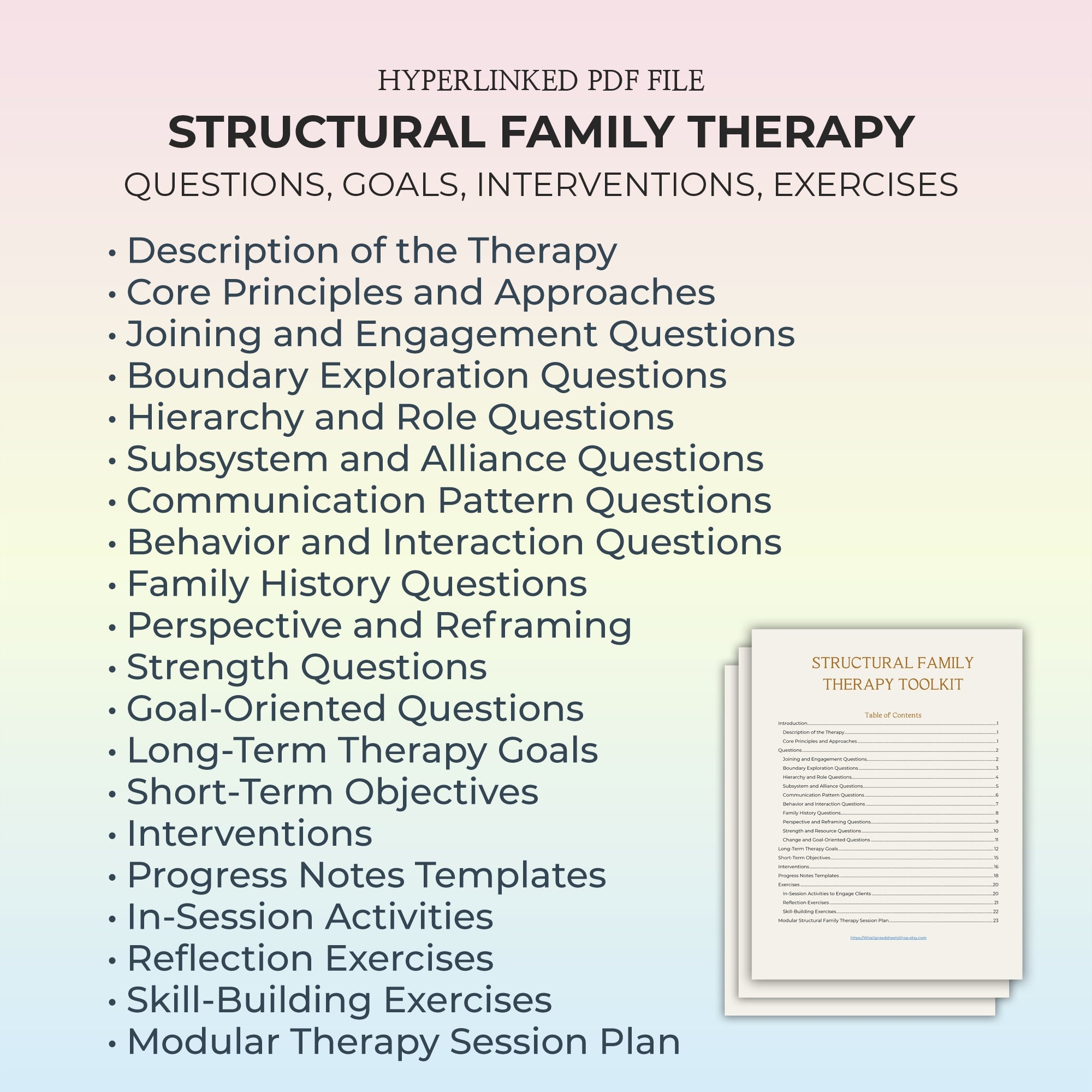 Family Therapy Treatment Plan Template