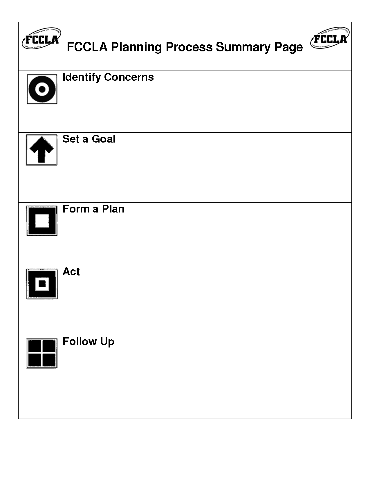 FCCLA FCCLAPlanningProcessWorksheet docx FCCLA Planning Process 