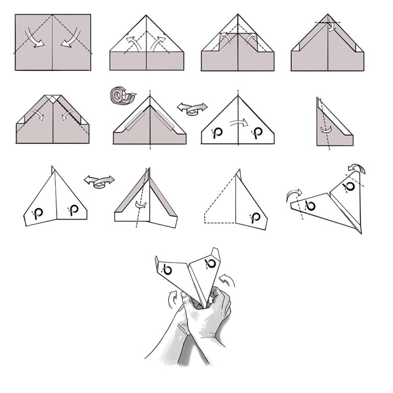 Folding A Paper Airplane PowerUp Toys