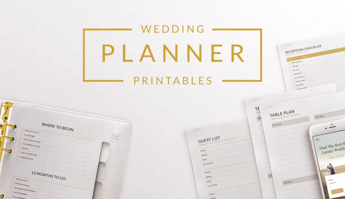 Free Printable Wedding Planner Templates