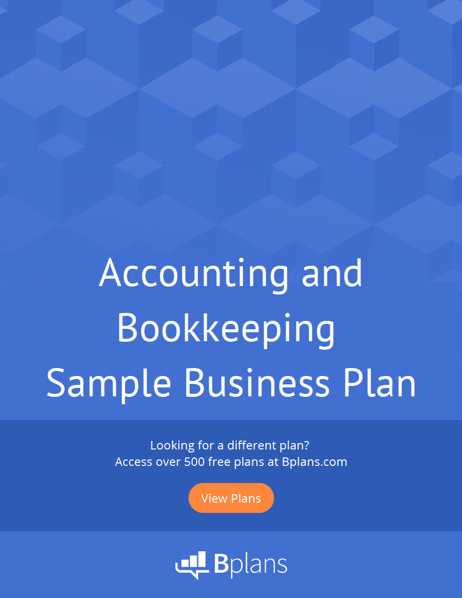 Free Accounting And Bookkeeping Sample Business Plan PDF Bplans