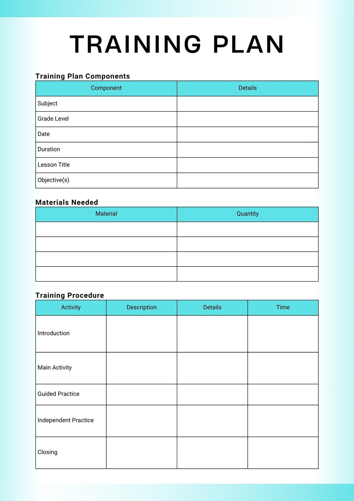 Free And Customizable Training Templates Canva
