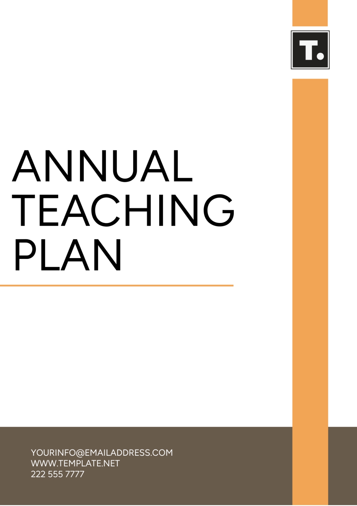 Free Annual Teaching Plan Template To Edit Online