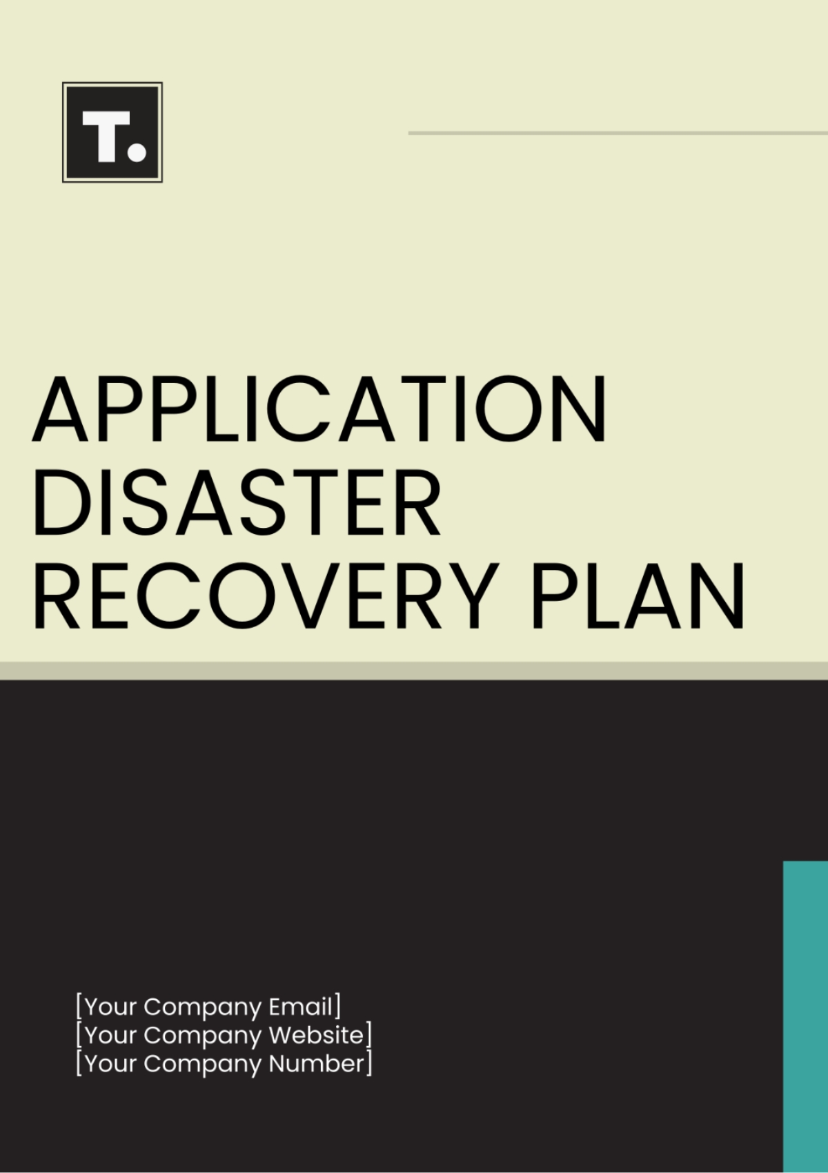 Free Application Disaster Recovery Plan Template To Edit Online
