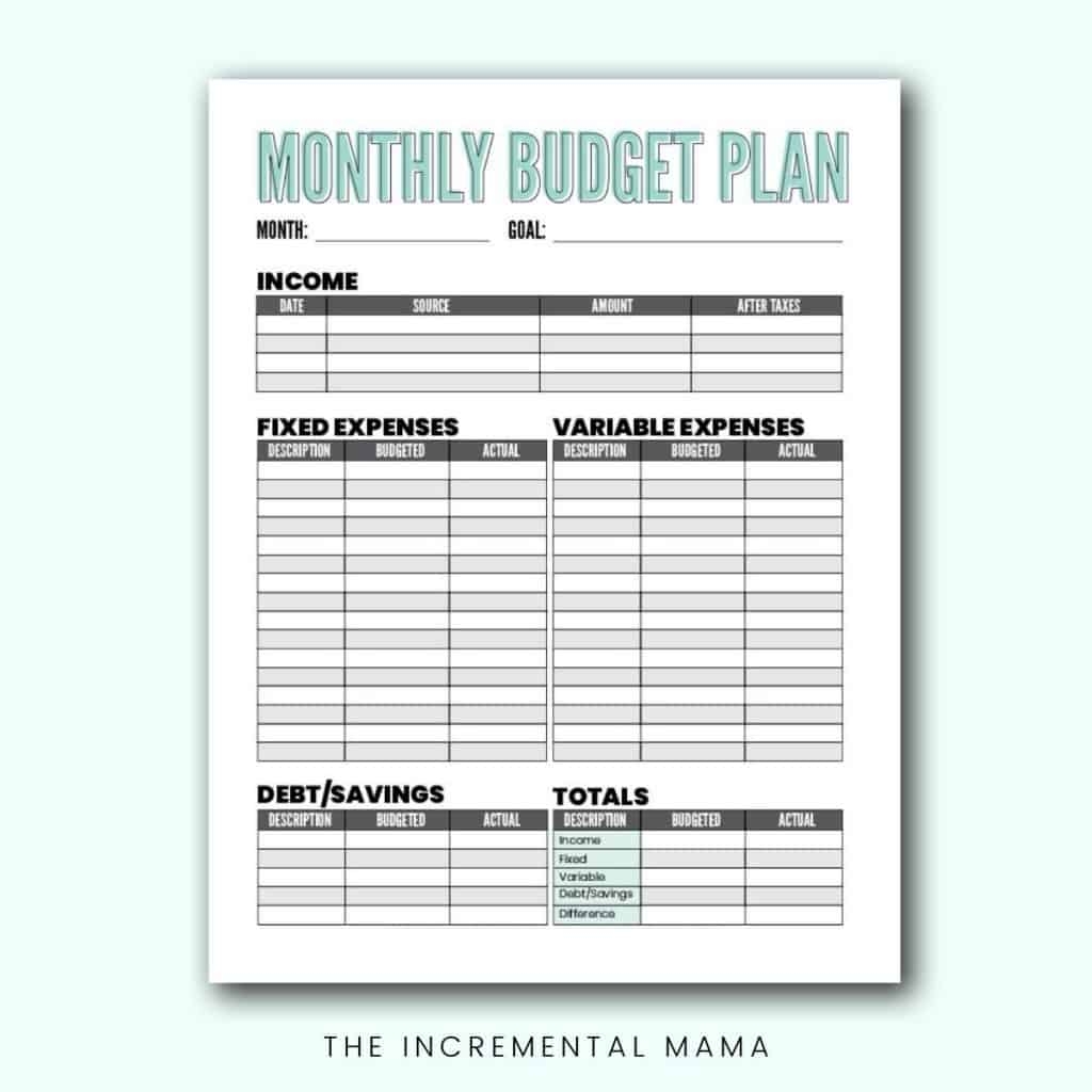 Free Budget Planner Template Pdf