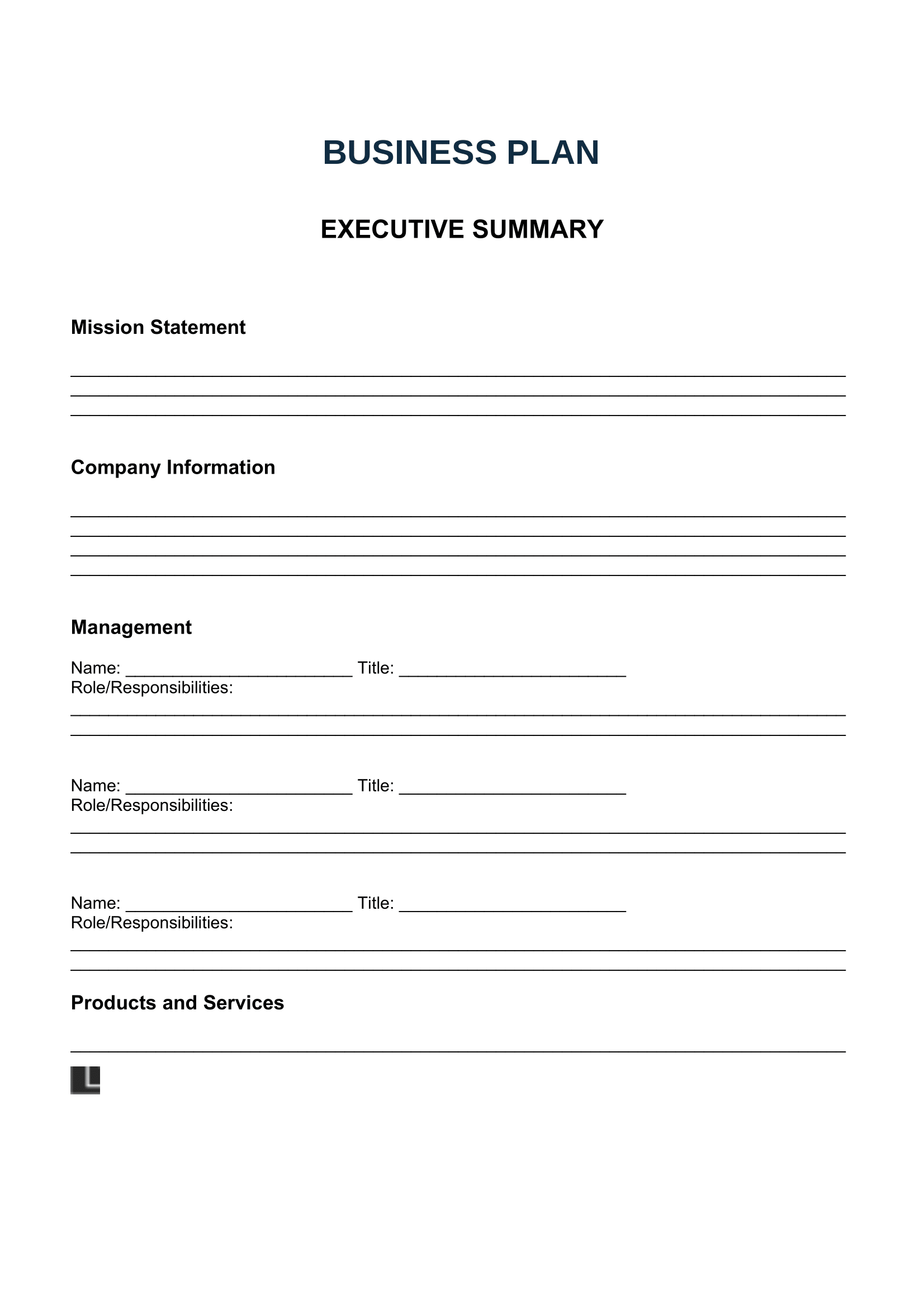 Free Business Plan Templates For Startups U0026 Businesses PDF U0026 Word