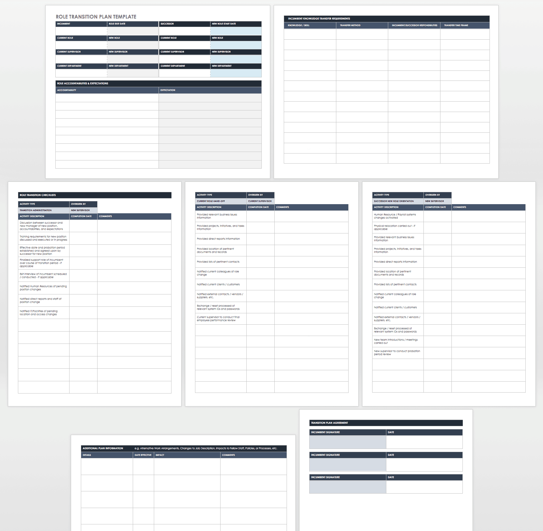 Free Business Transition Plan Templates Smartsheet