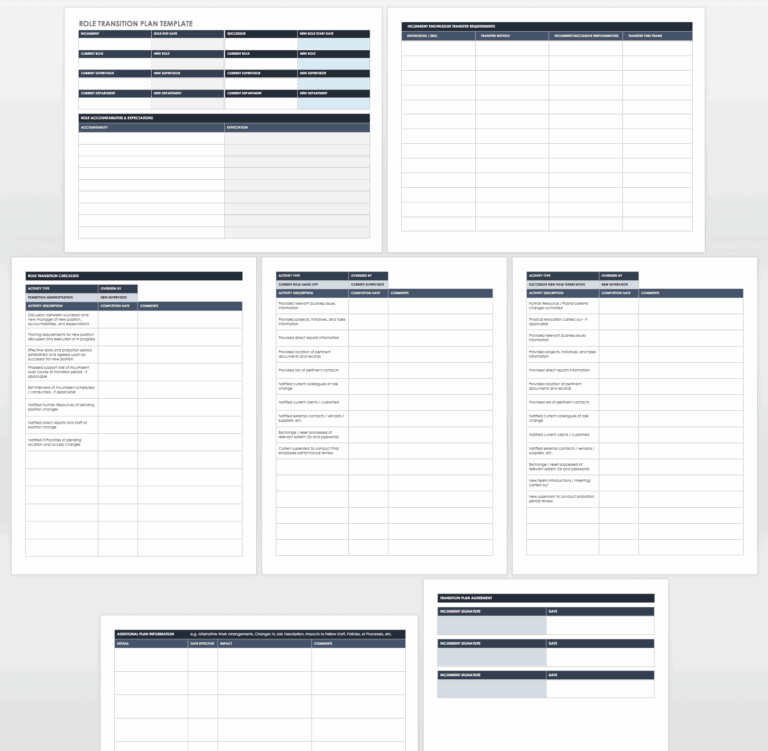 Free Business Transition Plan Templates Smartsheet