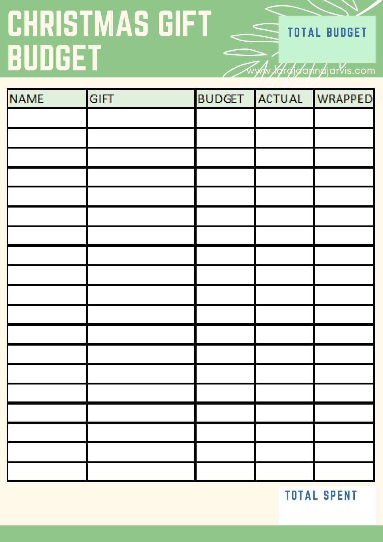 FREE Christmas Planning Sheets