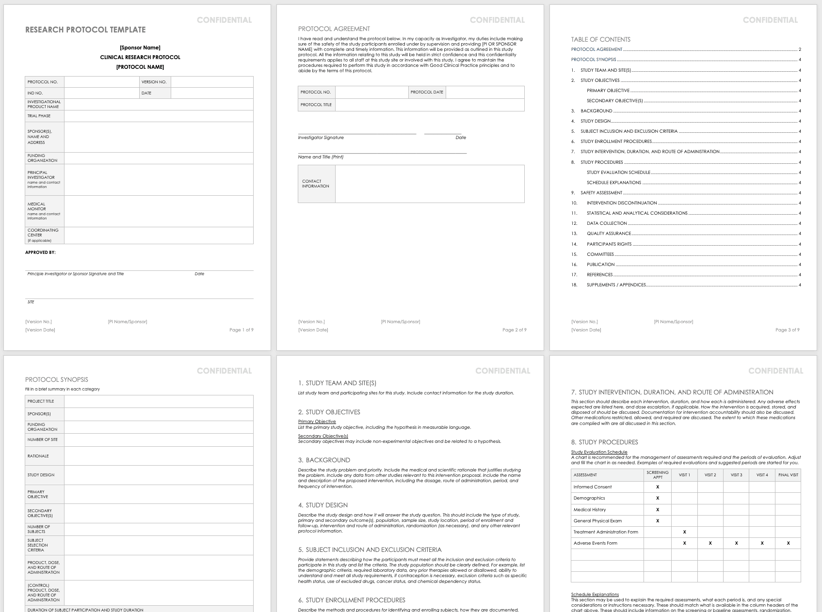Free Clinical Trial Templates Smartsheet