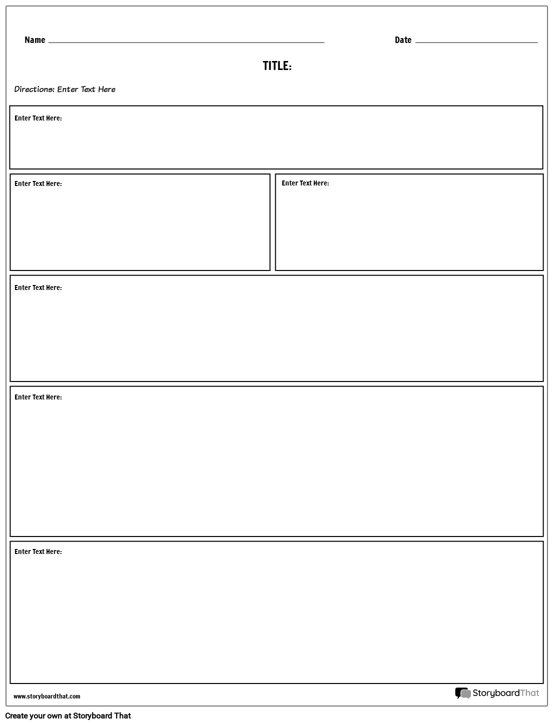 Free Creative Writing Worksheets By Storyboard That