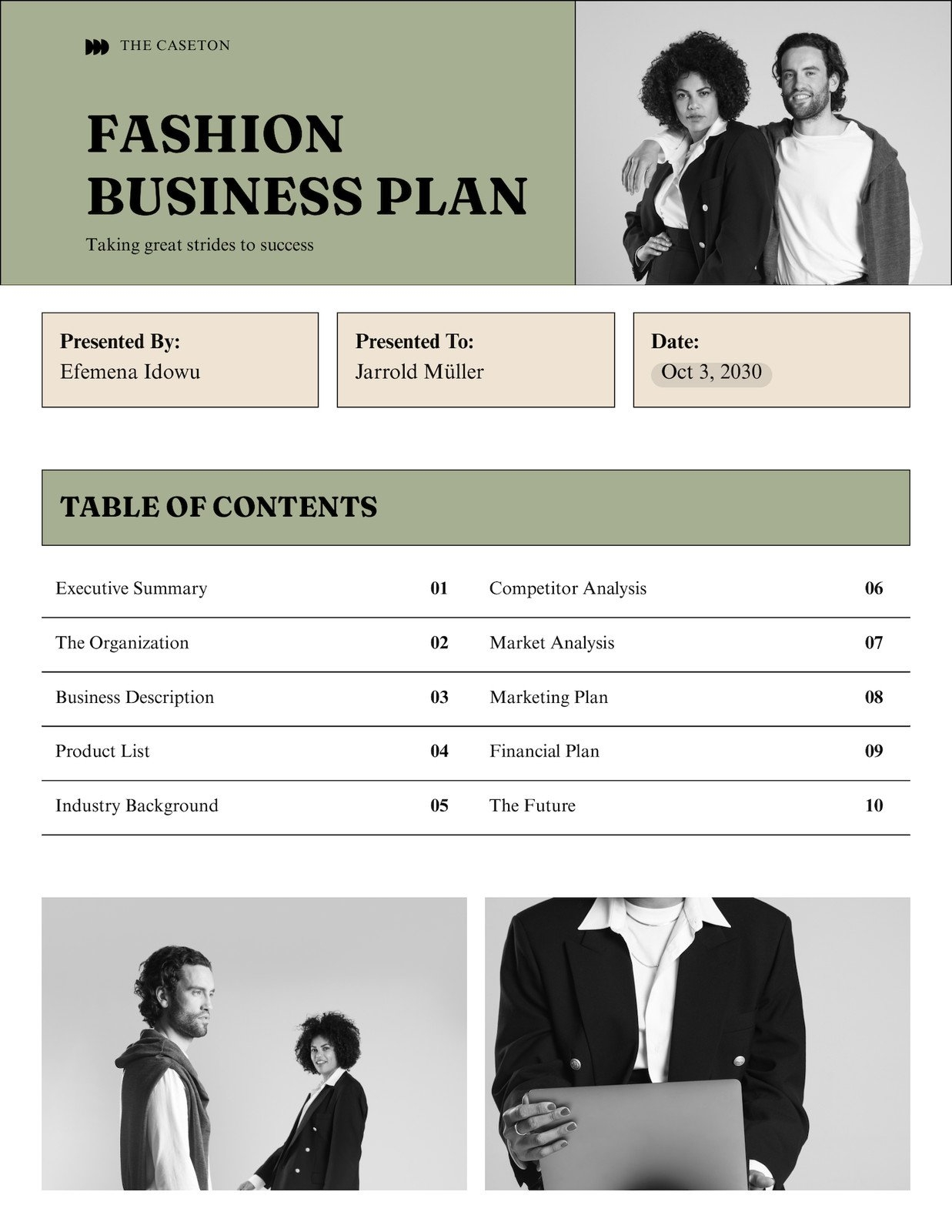 Apparel Business Plan Template