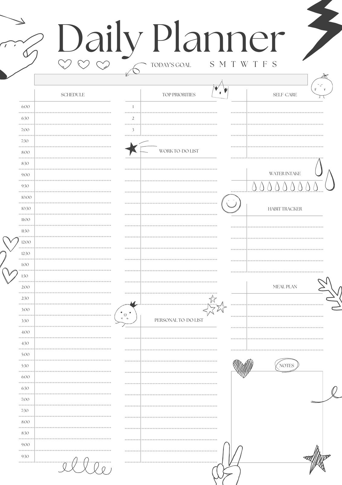 Free Printable Blank Planners