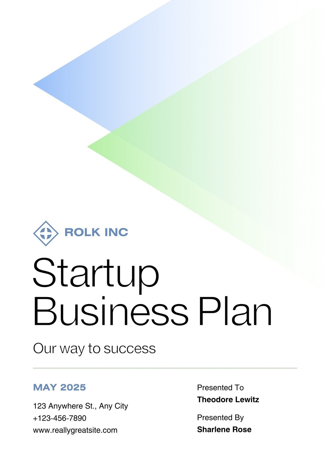 Free Printable Business Plans Templates