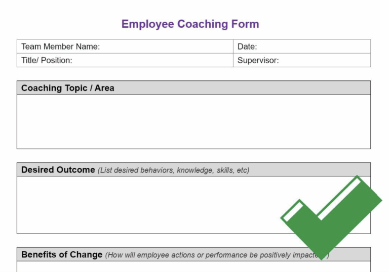 Free Employee Coaching Template Improve Employee Performance ManageBetter