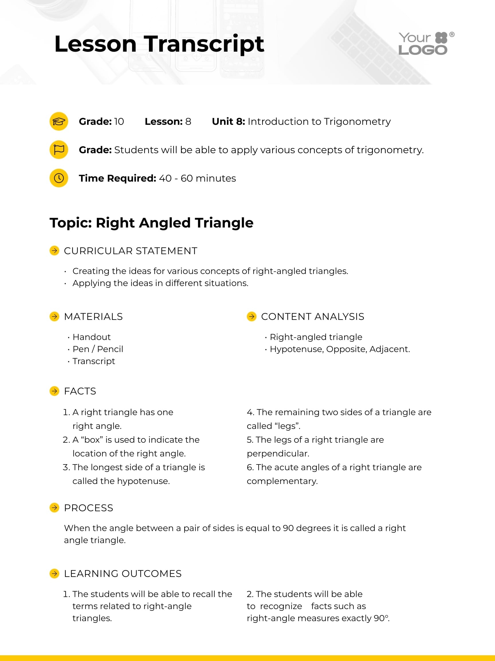 Free Lesson Plan Templates For Teachers Visme