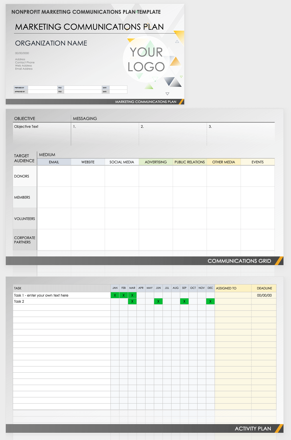 Marketing Communications Plan Template