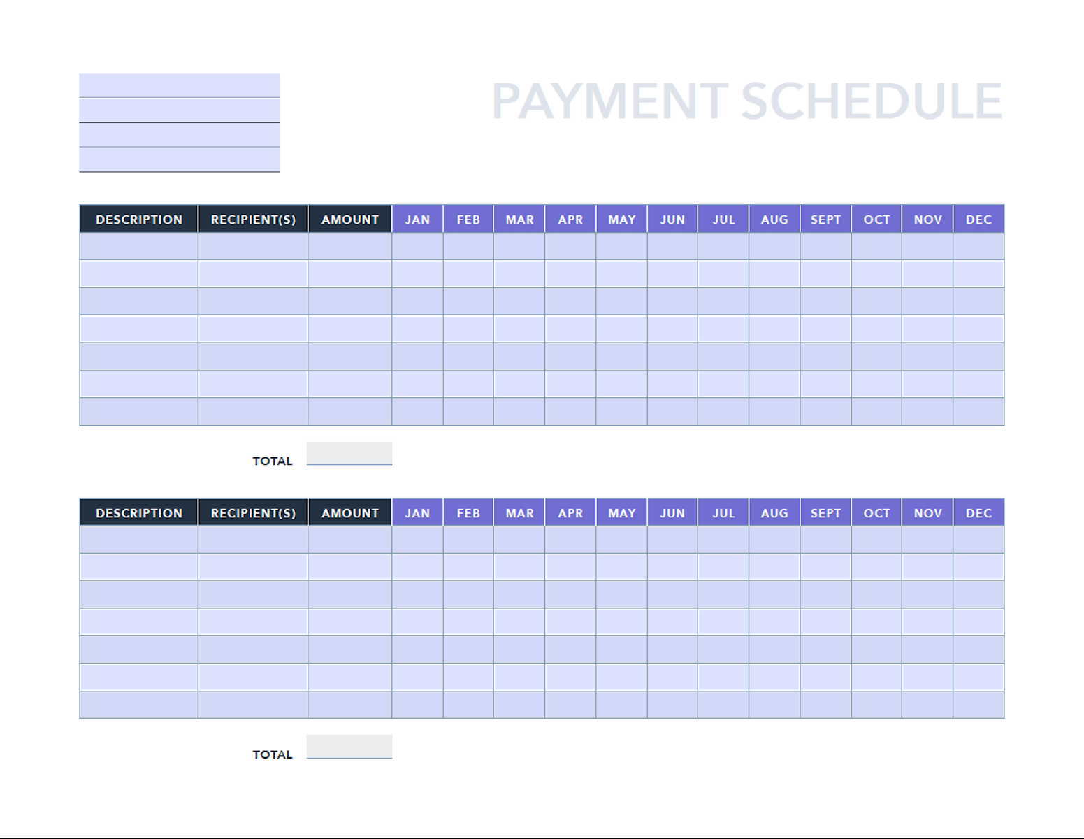 Pay Plan Template