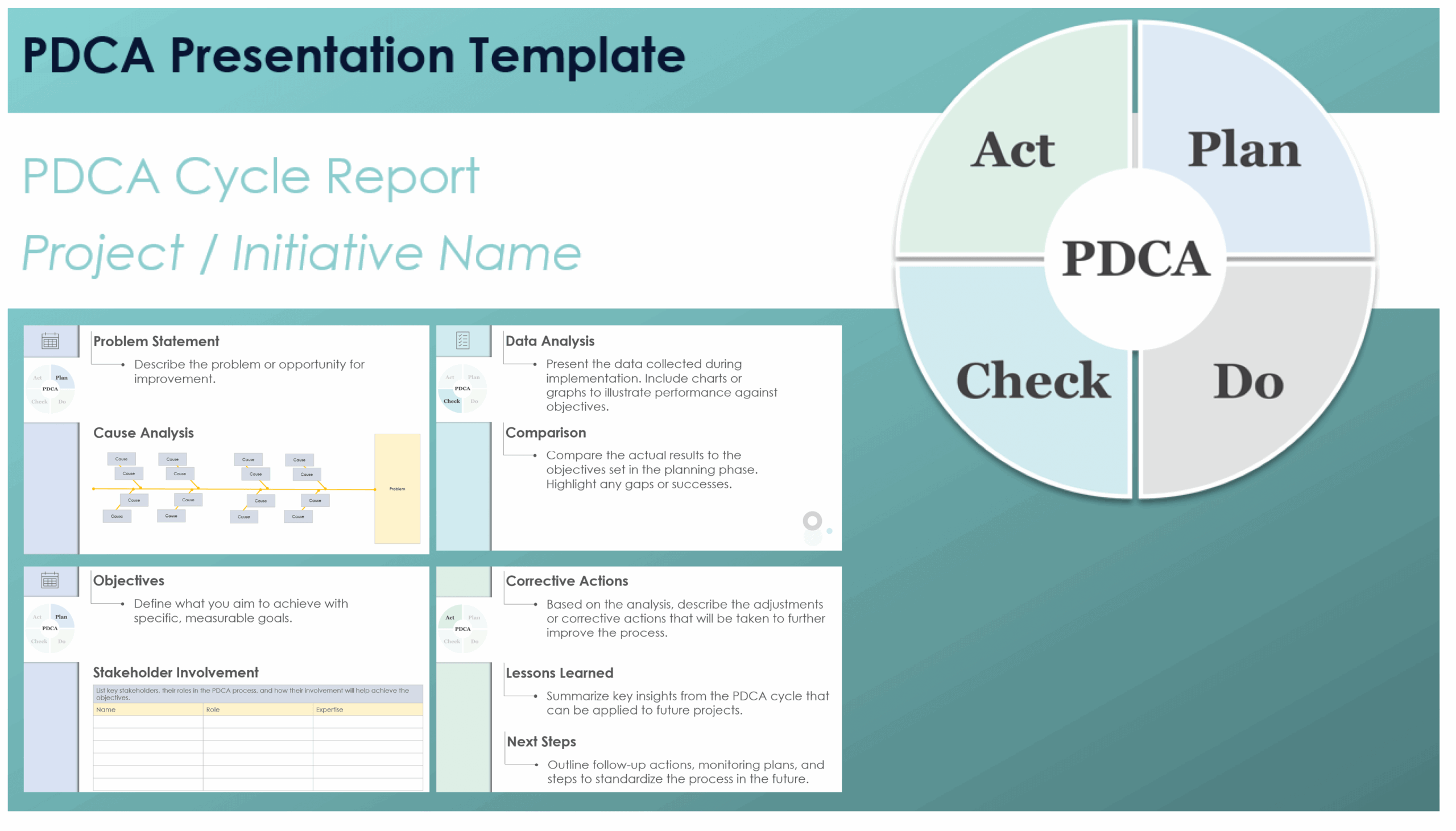 Free PDCA Templates Forms U0026 Examples
