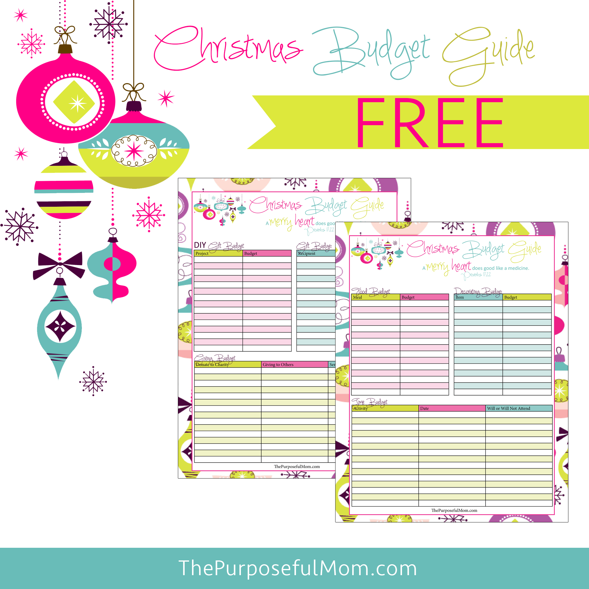 Christmas Budget Planner Template