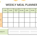 Free Printable Customizable Monthly Menu Templates Canva