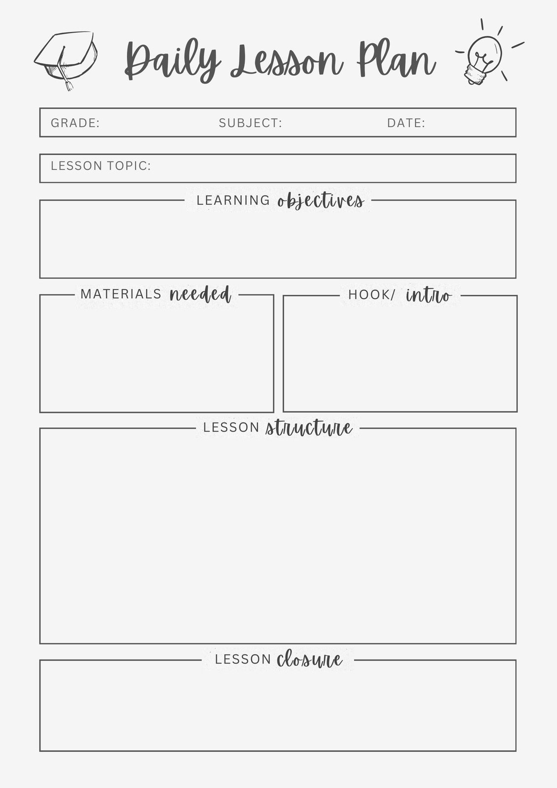 Free Printable Customizable Toddler Lesson Plan Templates Canva