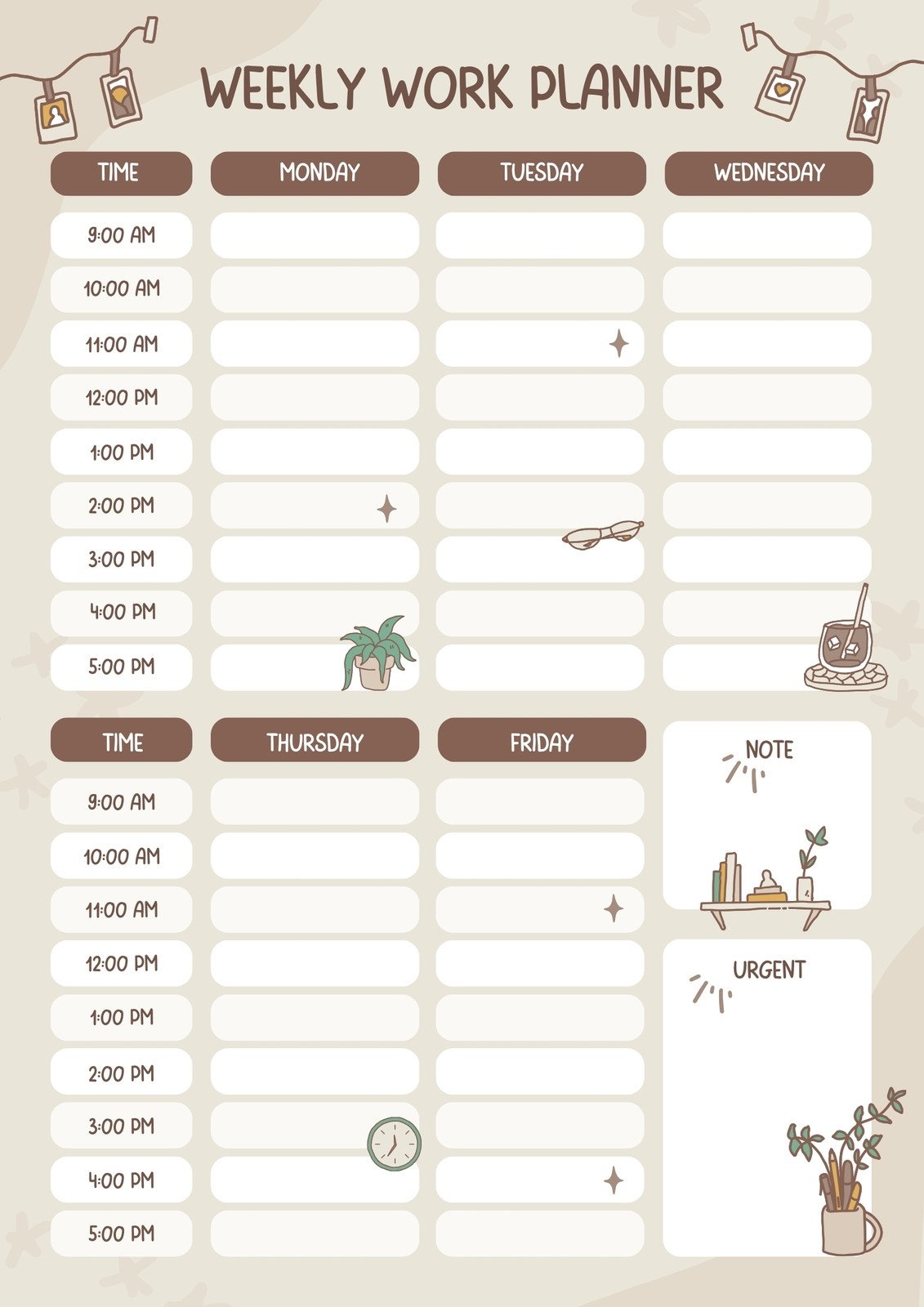 Free Printable Cute Planner Templates To Edit Online Canva