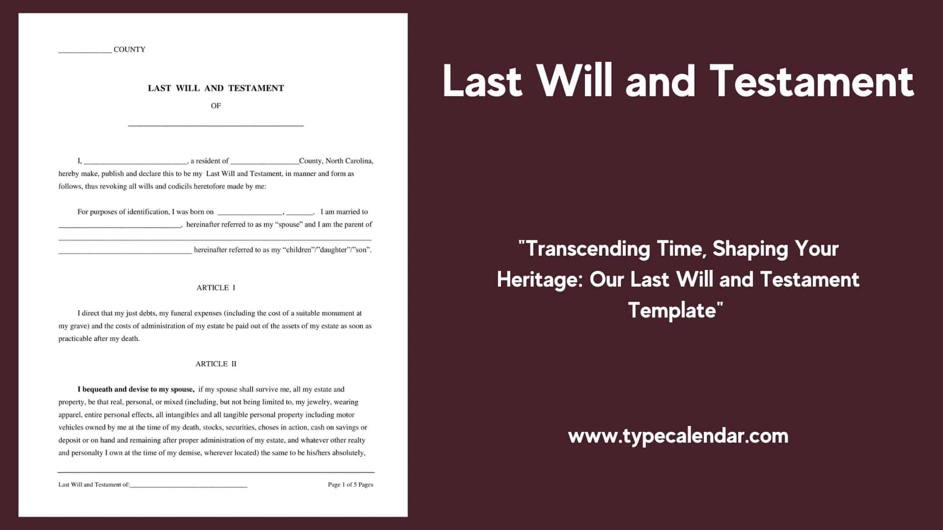 Free Printable Estate Planning Forms Pdf