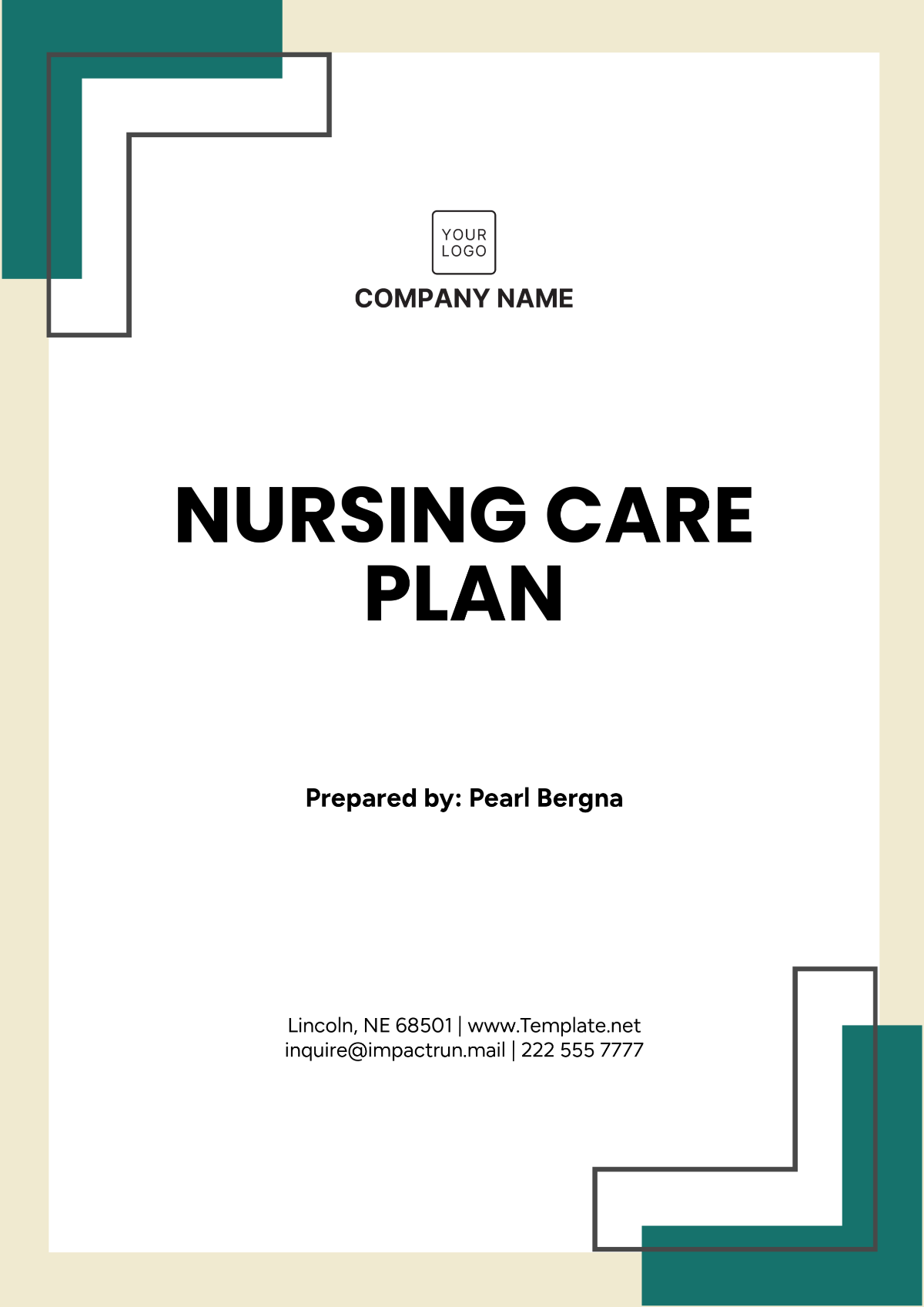 Free Printable Care Plan Template