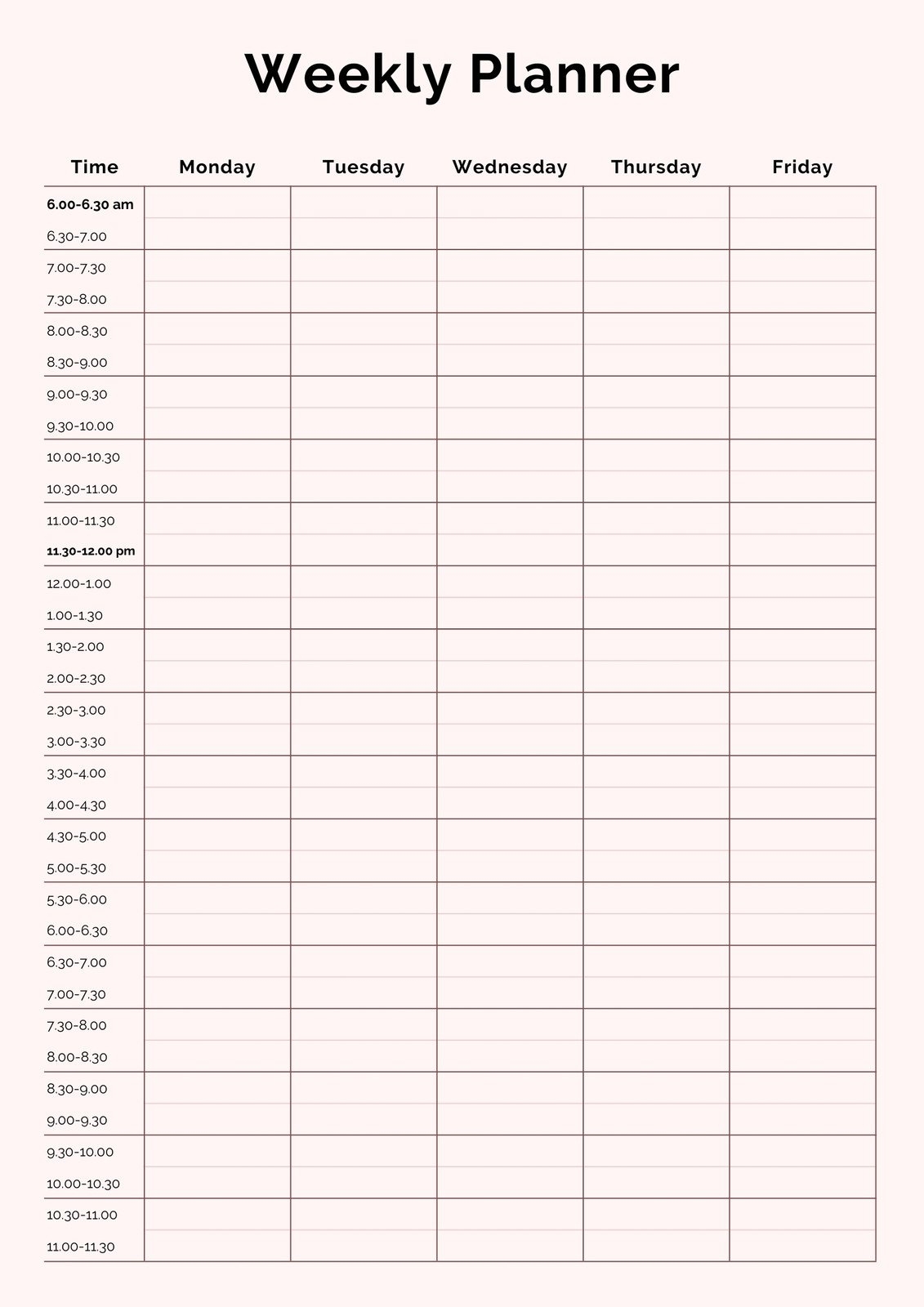 Gimp Printable Planner Templates Free
