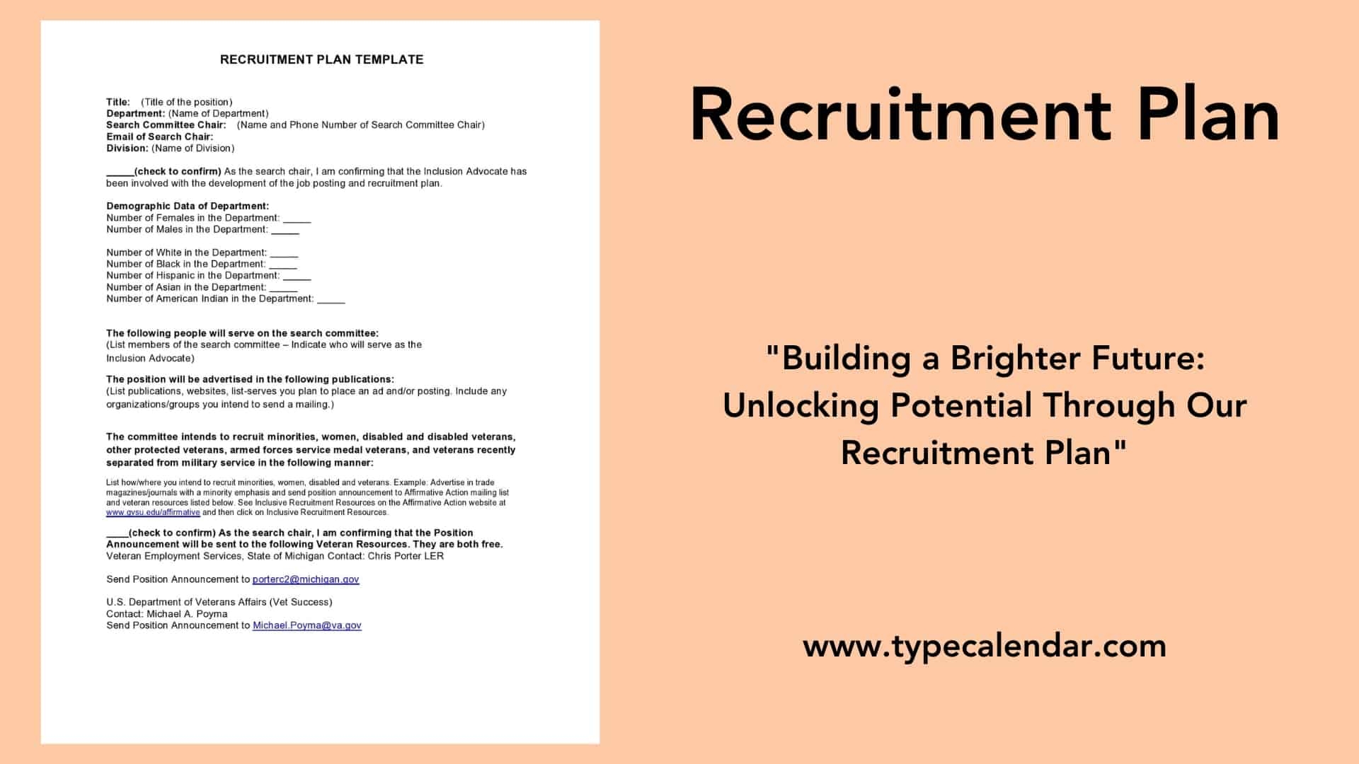 Free Printable Recruitment Plan Templates PDF Word Excel 