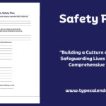 Free Printable Safety Plan Templates PDF Childrens Teens Students
