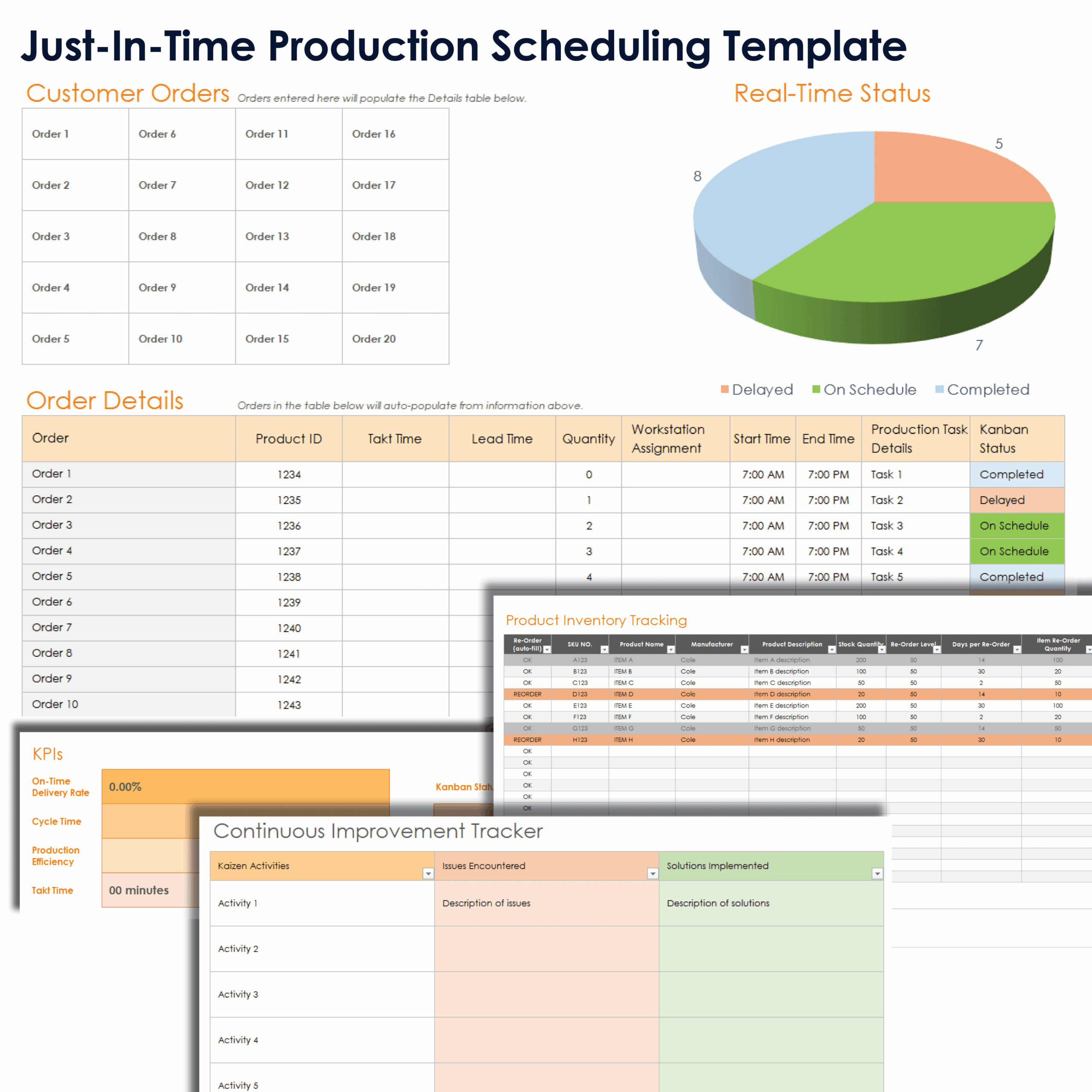 Free Production Scheduling U0026 Planning Templates All Formats