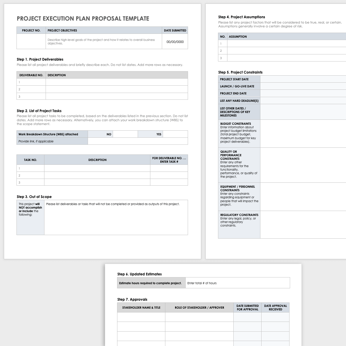 Free Project Execution Plan Templates Smartsheet